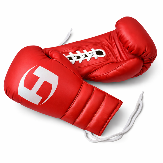 RED PRO ELITE BOXING GLOVES | 100% LEATHER